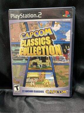 CAPCOM CLASSICS COLLECTION PS2 Video Game 22 Arcade Classics Rated T EUC